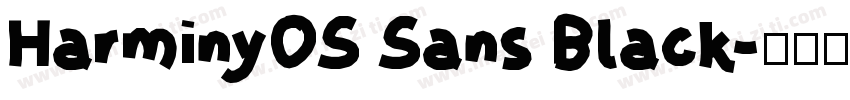 HarminyOS Sans Black字体转换